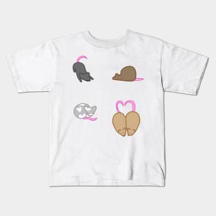 Silly Rats Sticker Pack Kids T-Shirt